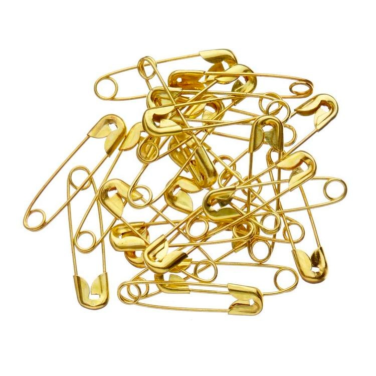 Sun Safty Pin Gold